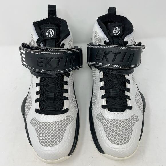 Ektio White Black Breakaway Basketball Shoes Mens Size 8 - Picture 2 of 9